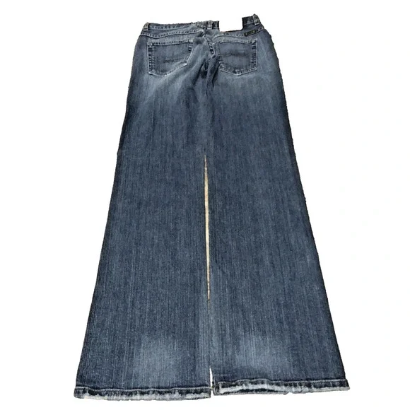 Lucky Brand Sweet N Low Jeans Size 27 Blue Flare Button Fly Y2K USA Made - Picture 7 of 7